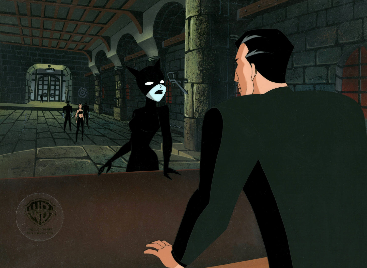 The New Batman Adventures Original Production Cel on Original Background: Catwoman, Thomas Blake