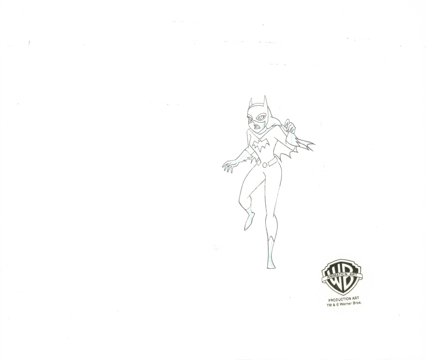The New Batman Adventures Original Production Cel with Matching Drawing: Supergirl, Batgirl