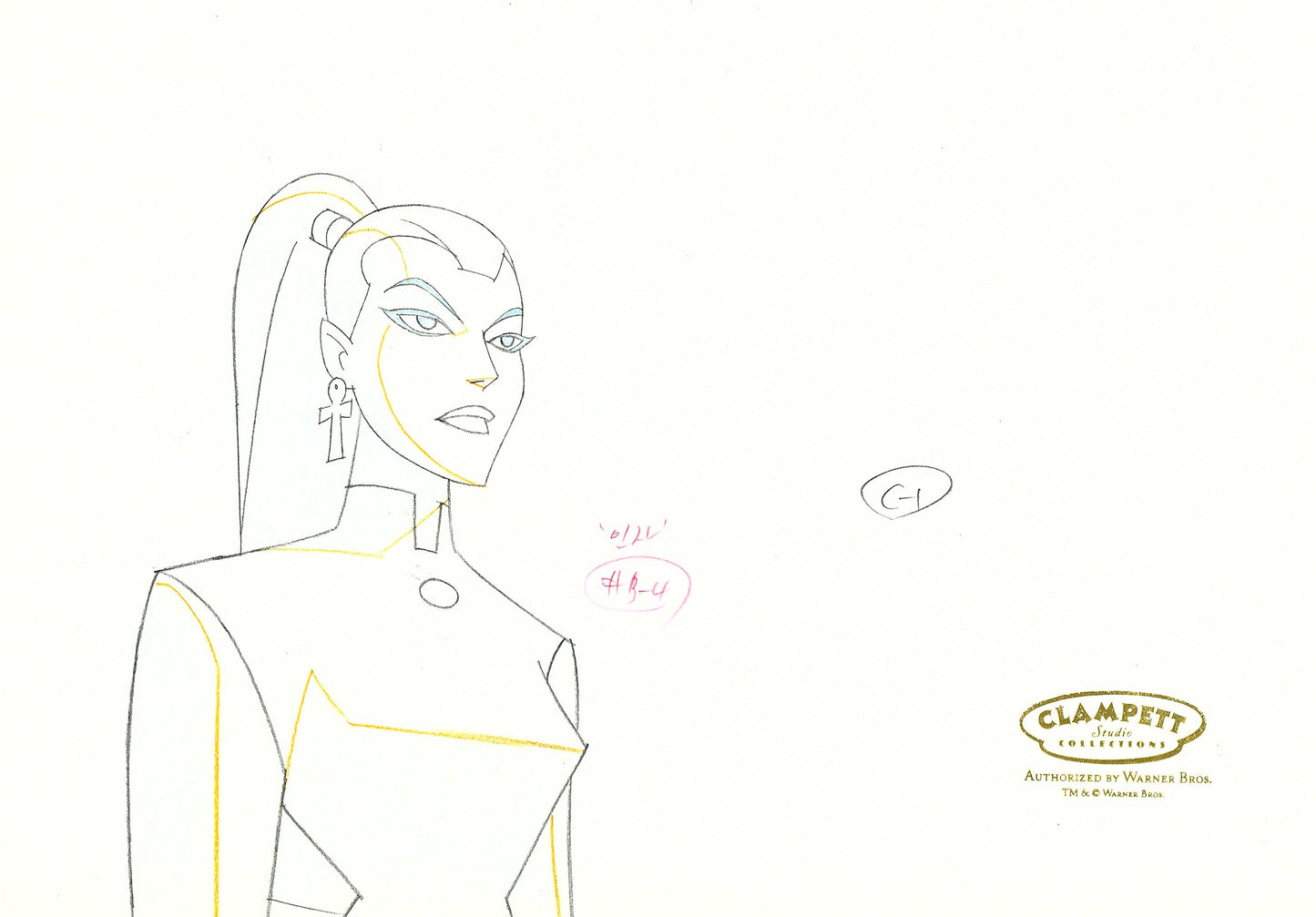 Justice League Original Production Drawing Double Aperture: Dr. Fate, Inza