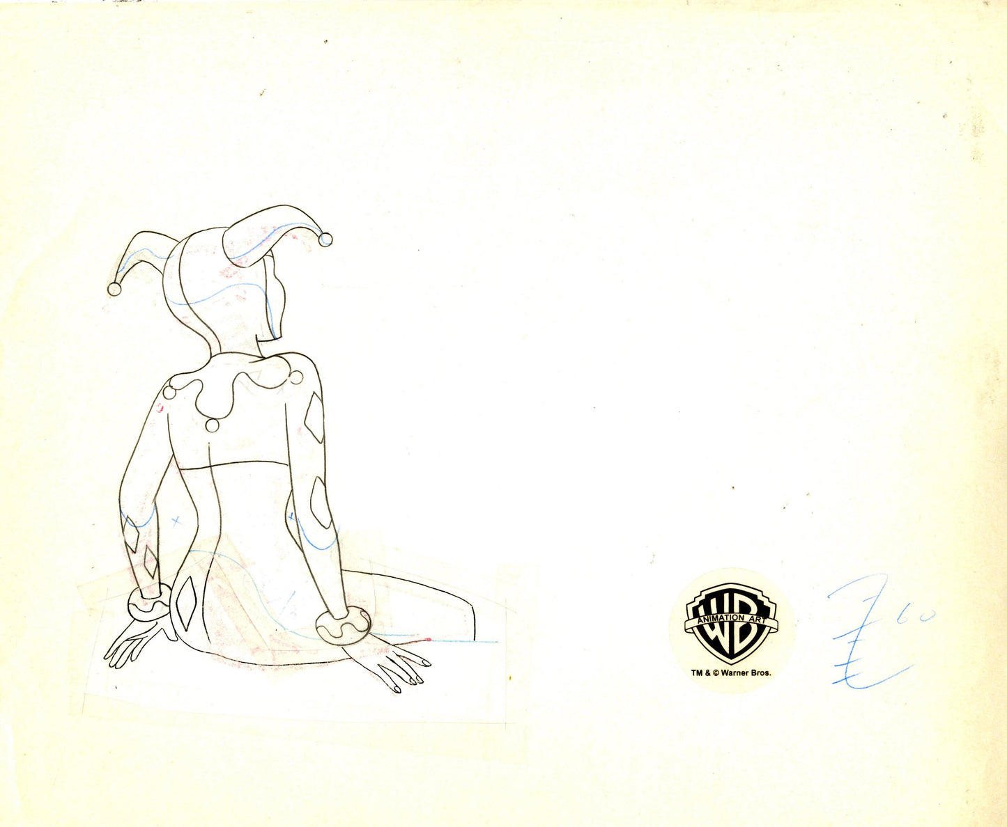 Batman The Animated Series Original Production Drawing: Harley Quinn