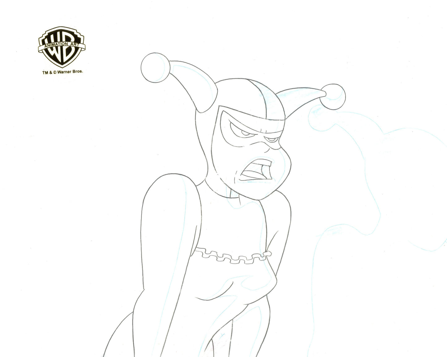 The New Batman Adventures Original Production Cel with Matching Drawing: Harley Quinn