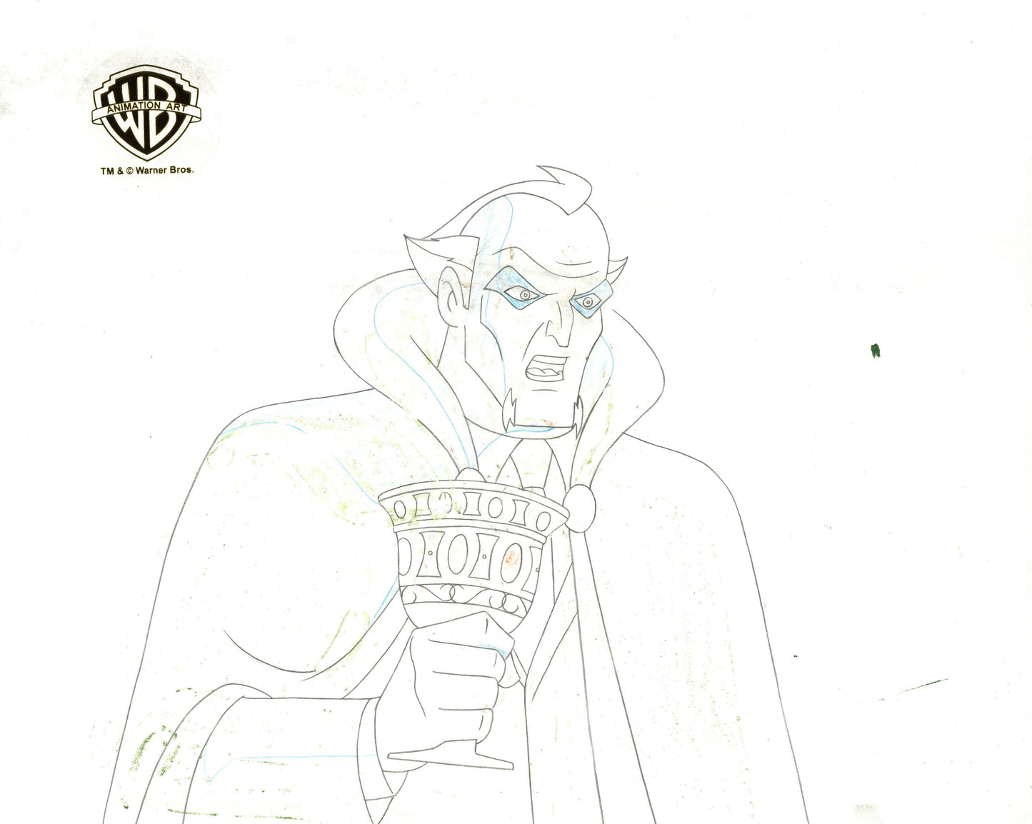 Batman The Animated Series Original Production Cel with Matching Drawing: Ra's Al Ghul