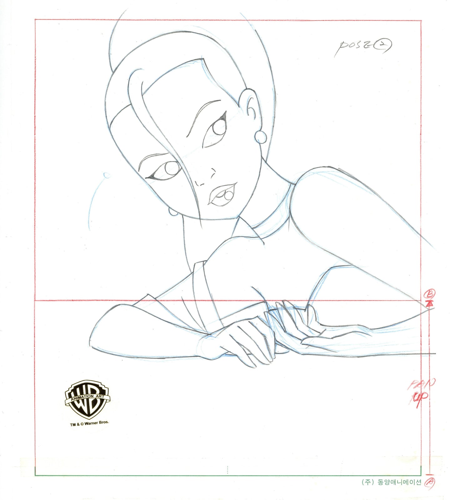 Batman Beyond Original Production Drawing: Dana Tan