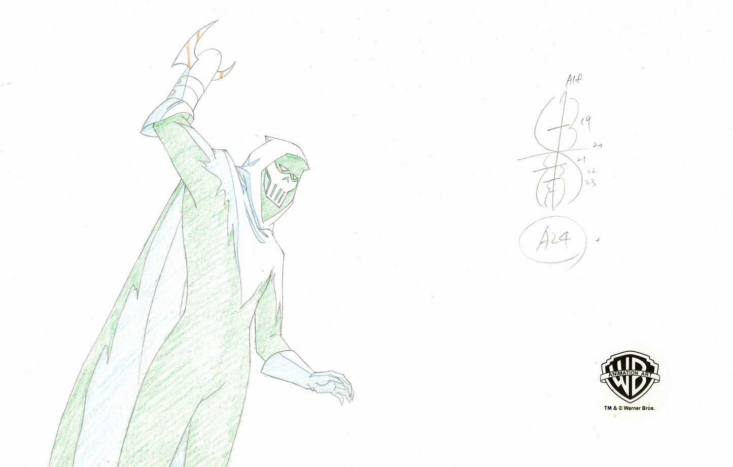 Justice League Unlimited Original Production Drawing: Phantasm