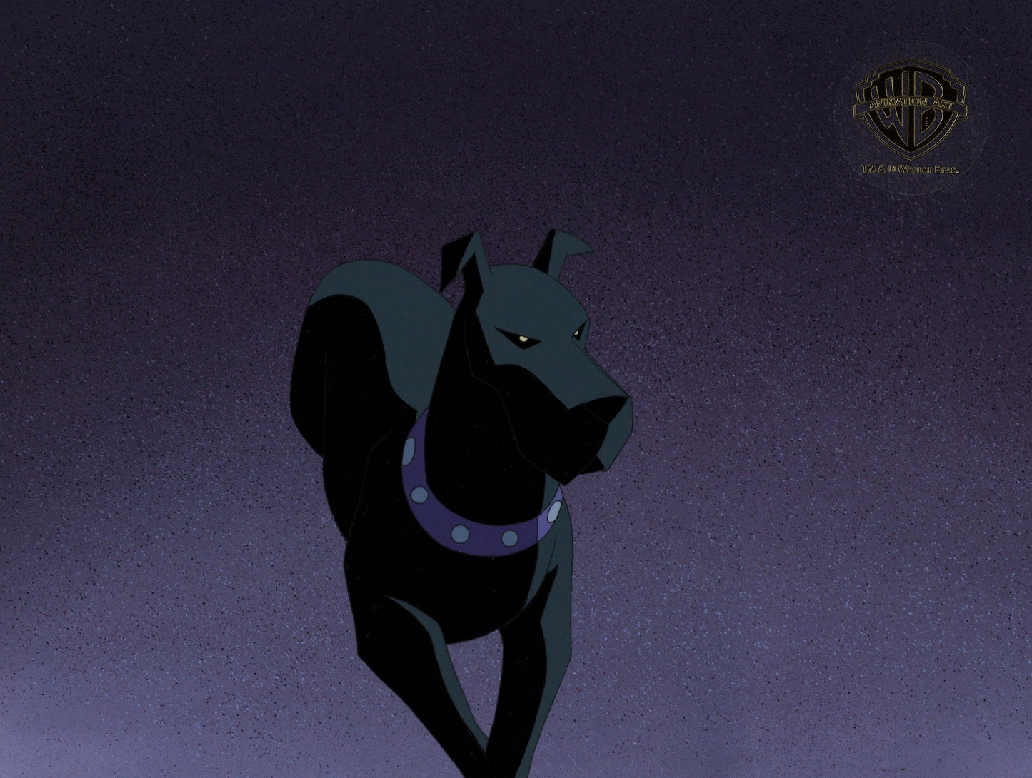 Batman Beyond Original Production Cel on Original Background: Ace The Bat Hound