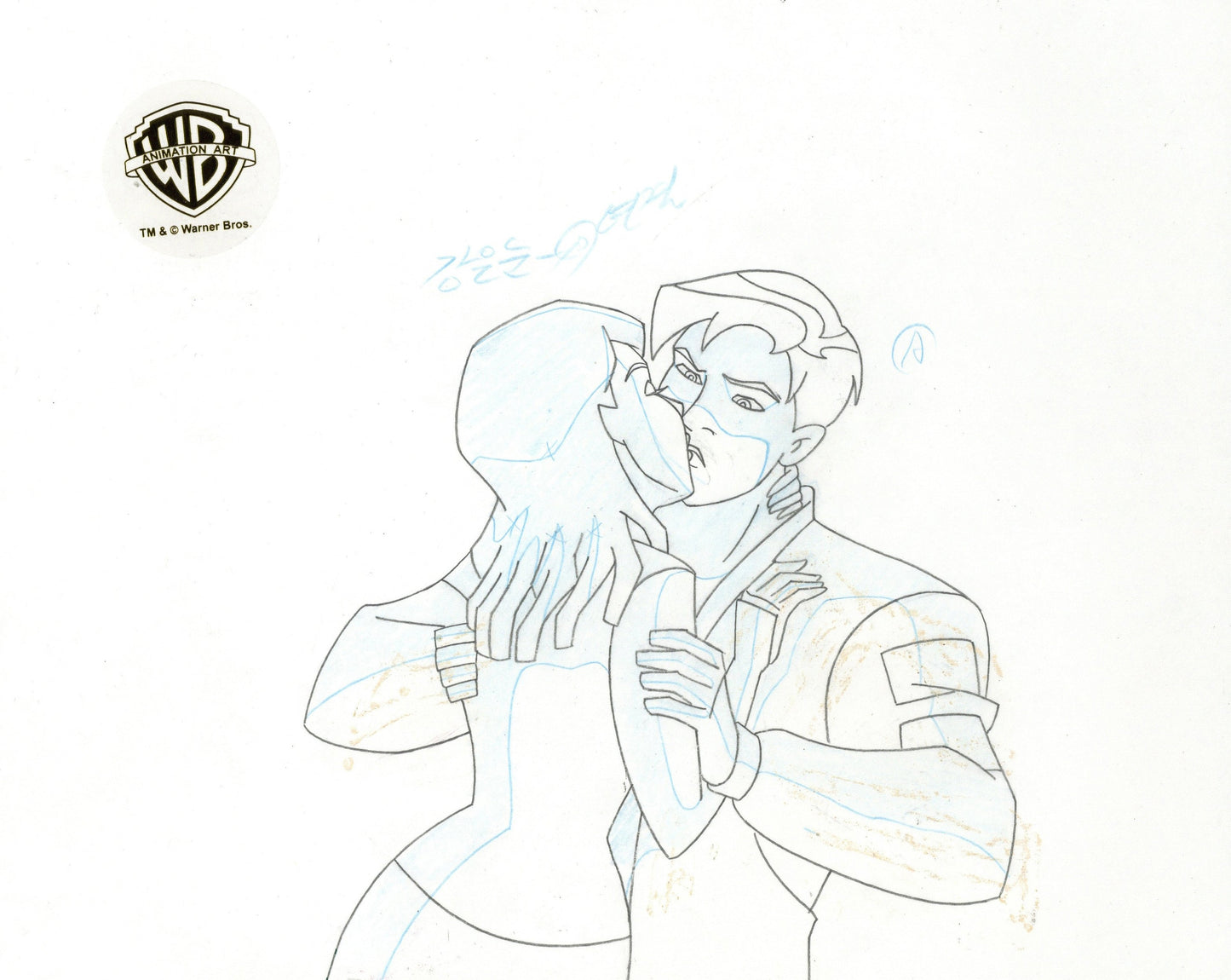 Batman Beyond Original Production Cel with Matching Drawing: Terry, Melanie
