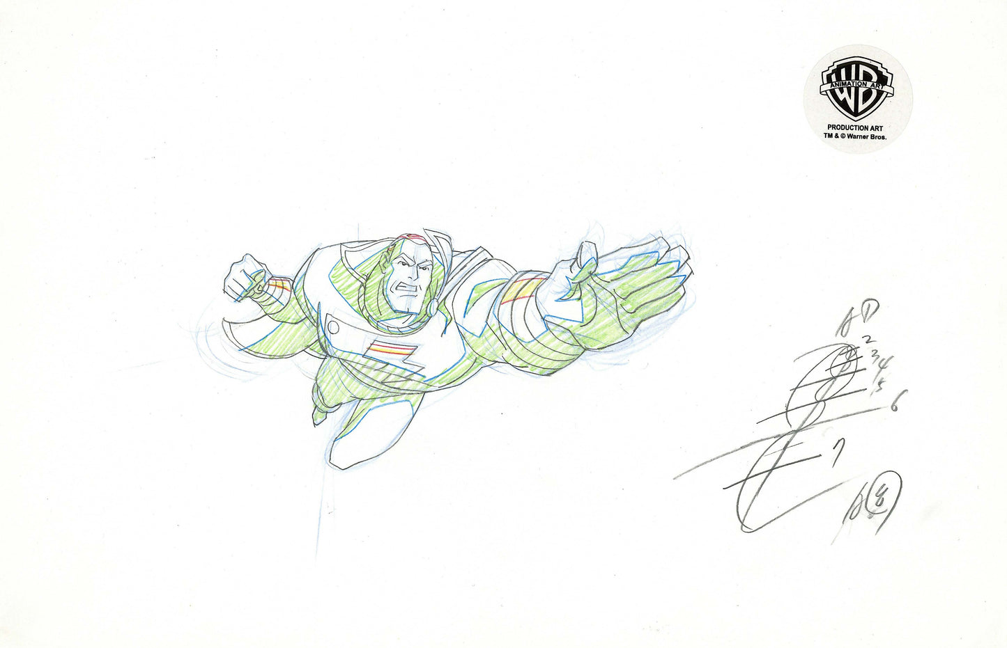 Justice League Unlimited Original Production Drawing: Shazam