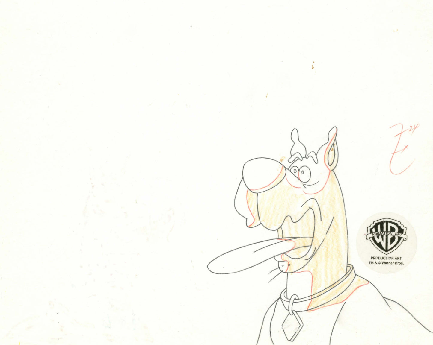 Scooby-Doo on Zombie Island Original Production Cel with Matching Drawing Signed by Bob Singer: Shaggy, Scooby