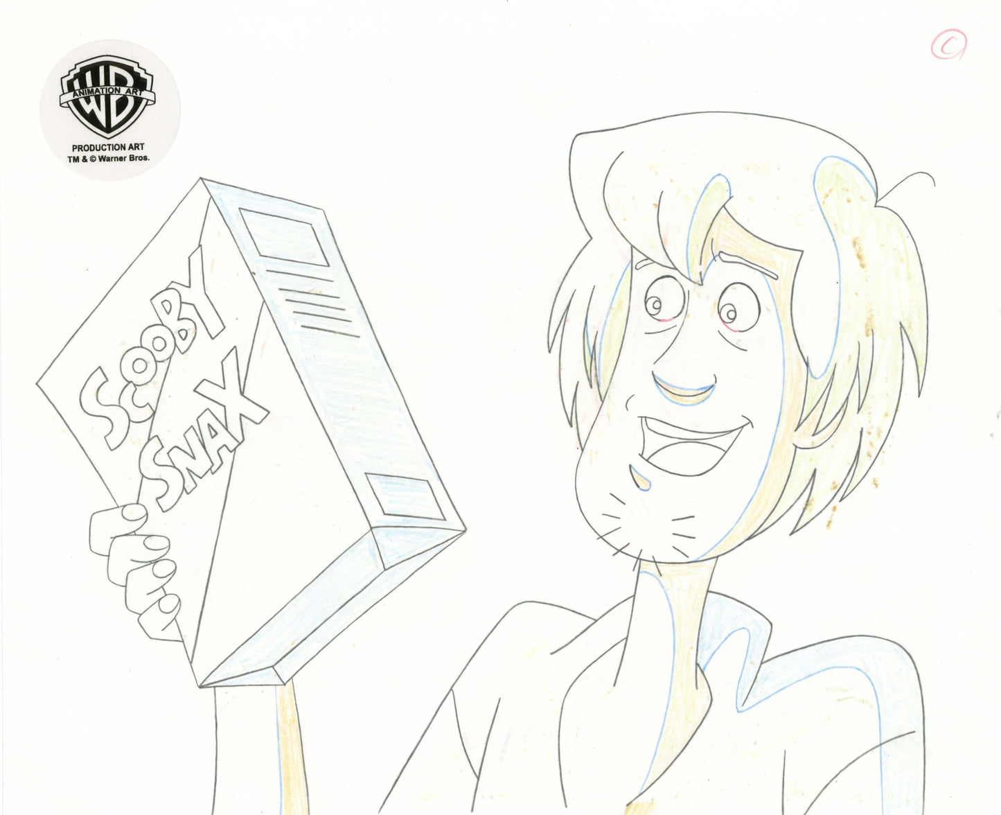 Scooby-Doo on Zombie Island Original Production Drawing: Shaggy