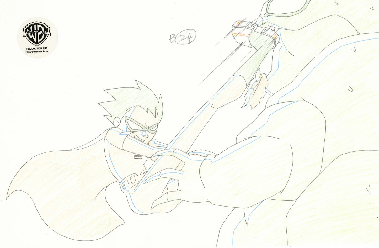 Teen Titans Original Production Drawing: Robin