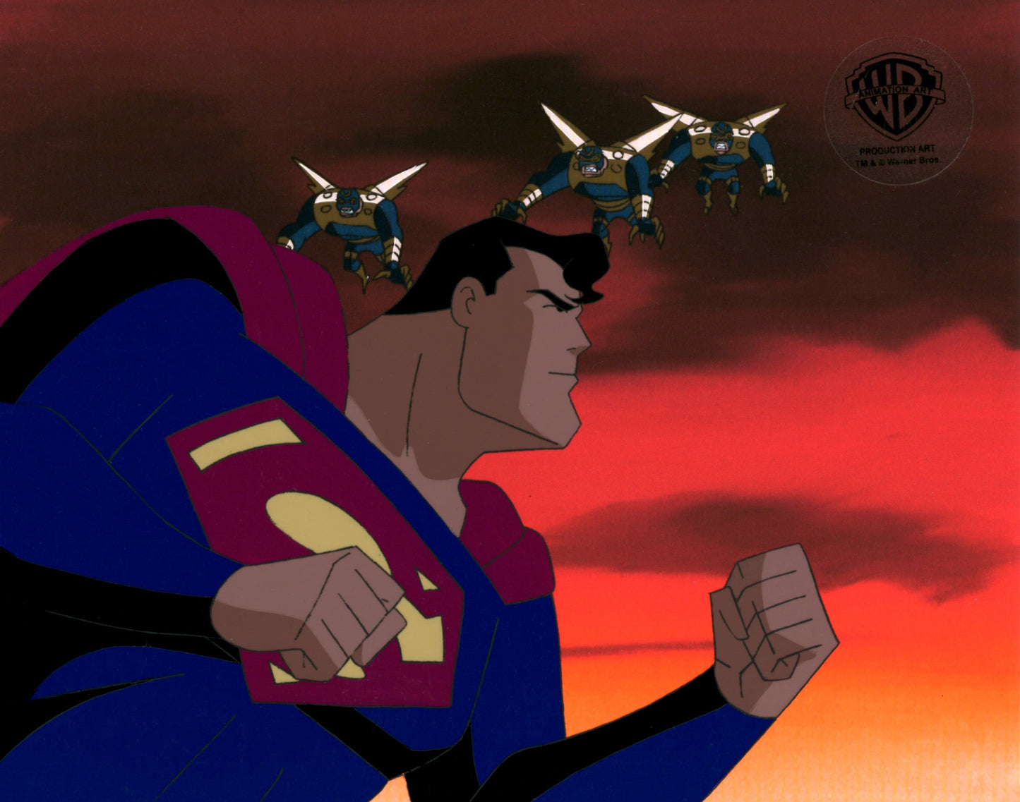 Superman The Animated Series Original Production Cel: Superman