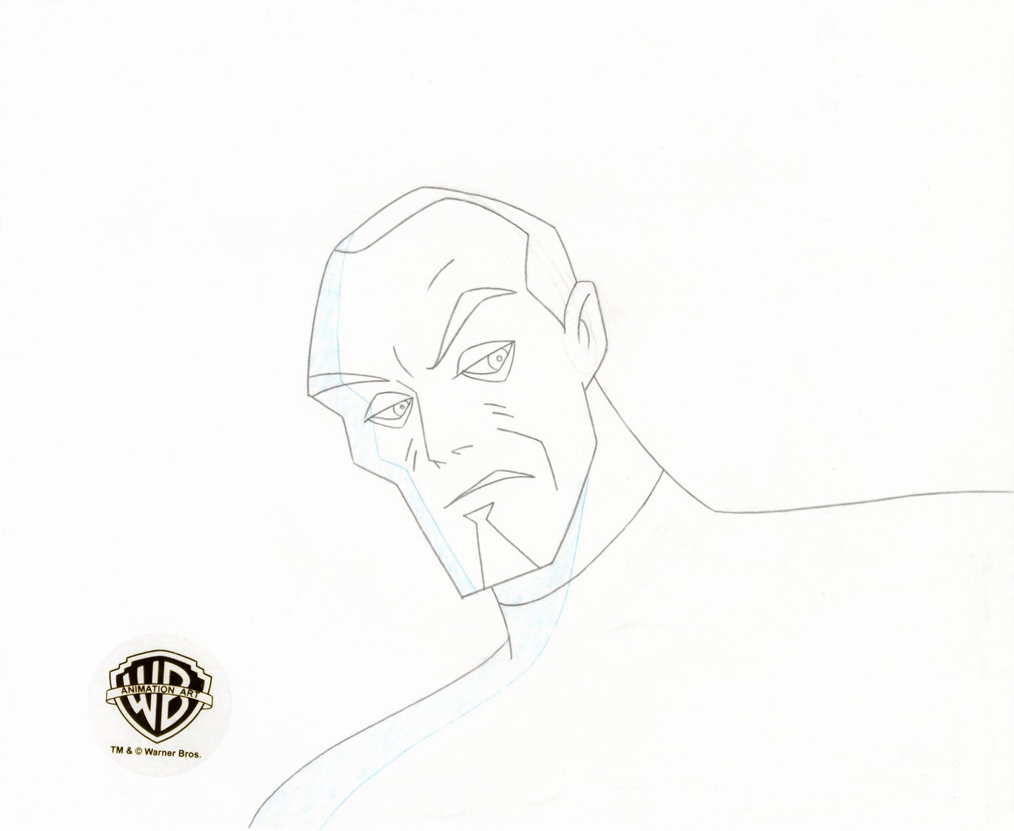 Batman Beyond Original Production Cel with Matching Drawing: Walter Shreeve