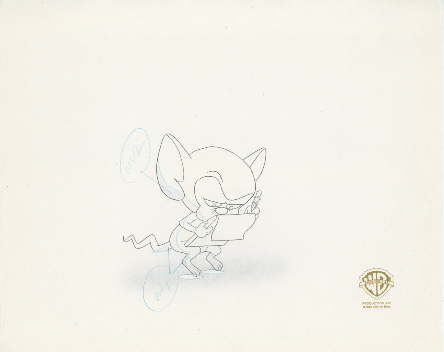 Pinky And The Brain Original Production Drawing: Brain