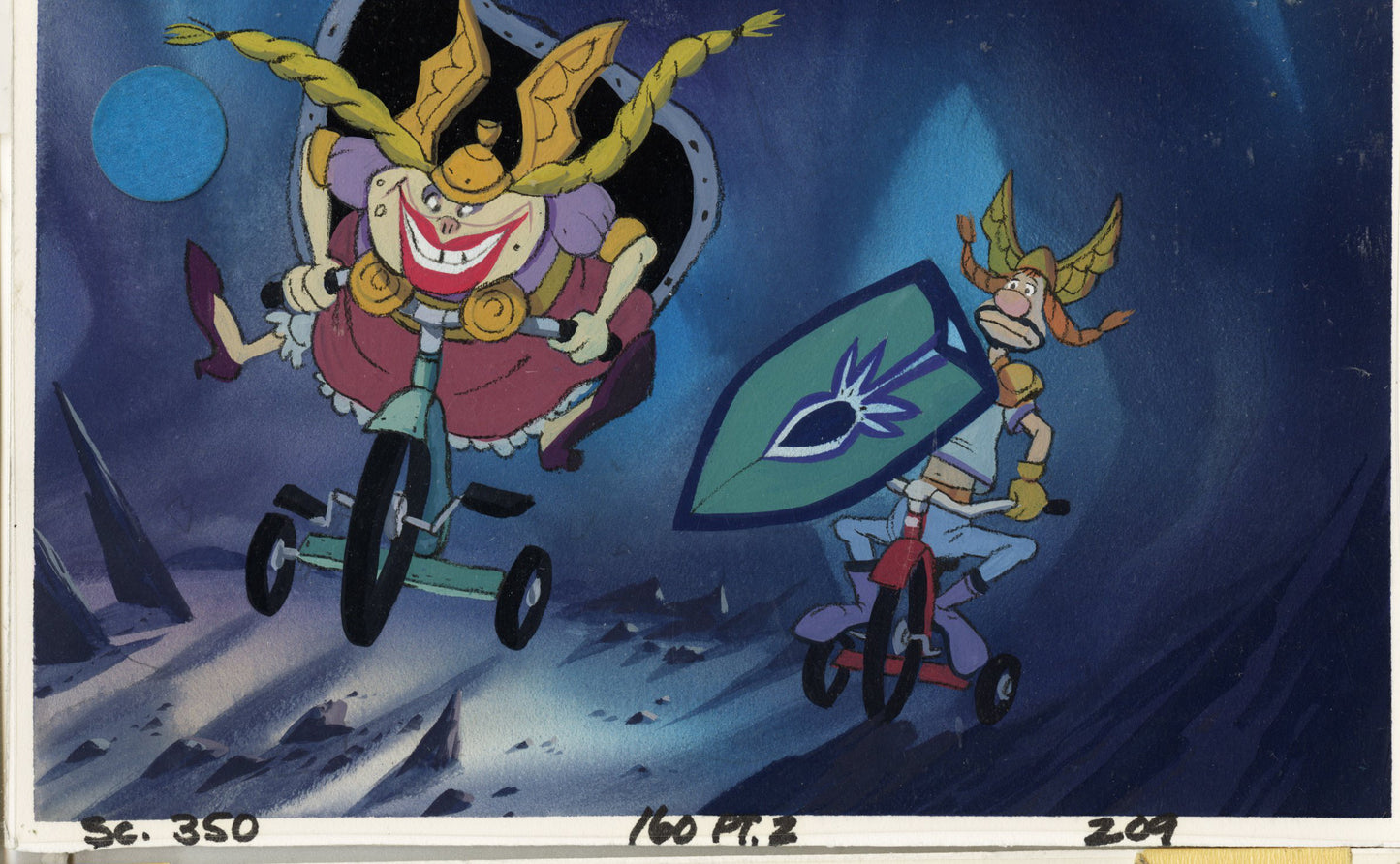 A Troll in Central Park Original Concept Painting: Queen Gnora, King Llort