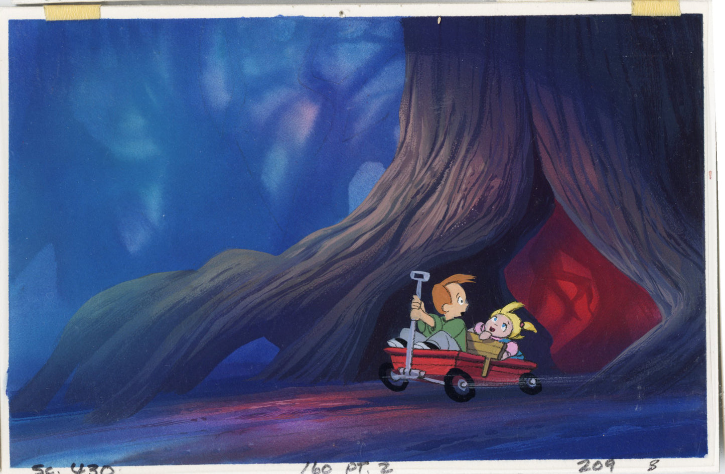 A Troll in Central Park Original Concept Painting: Gus, Rosie