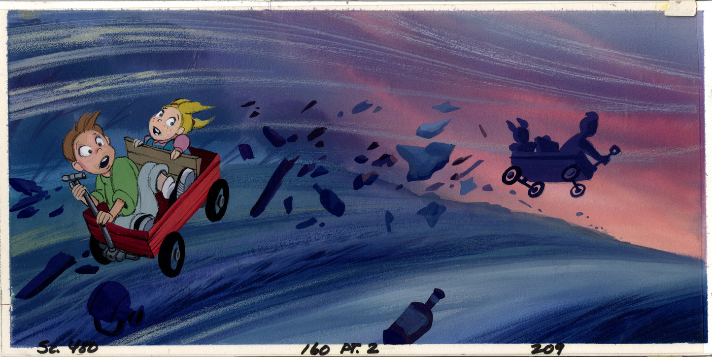 A Troll in Central Park Original Concept Painting: Gus, Rosie
