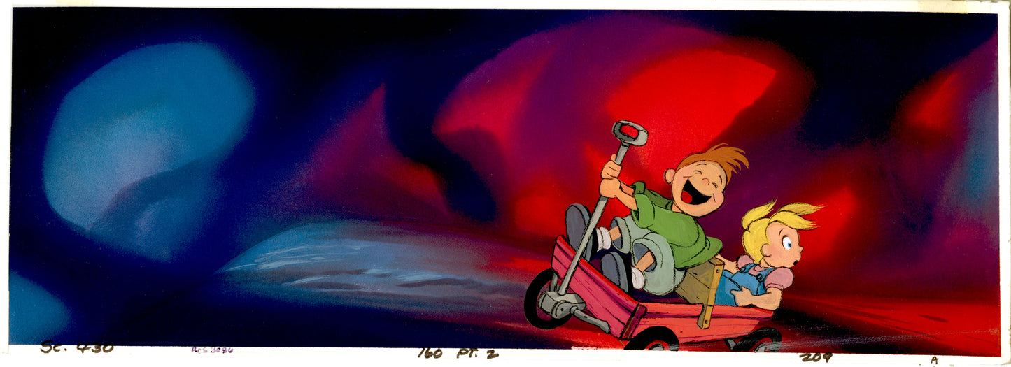 A Troll in Central Park Original Concept Painting: Gus, Rosie