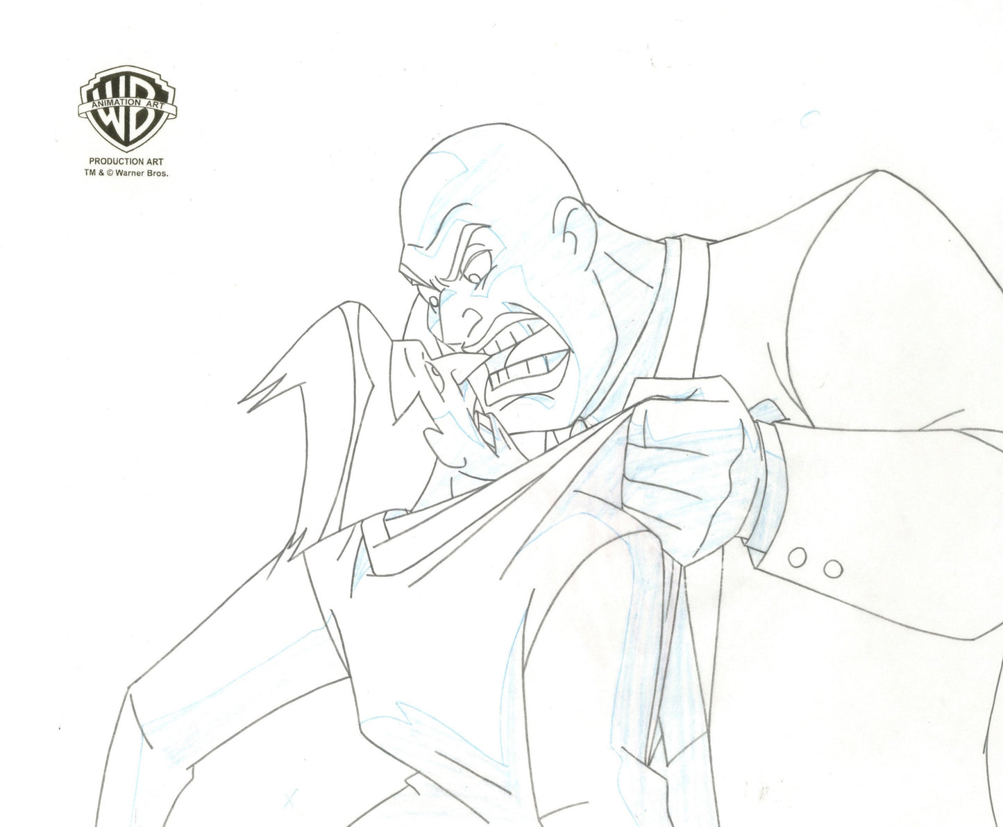 Superman the Animated Series Original Production Cel with Matching Drawing: Joker and Lex Luthor