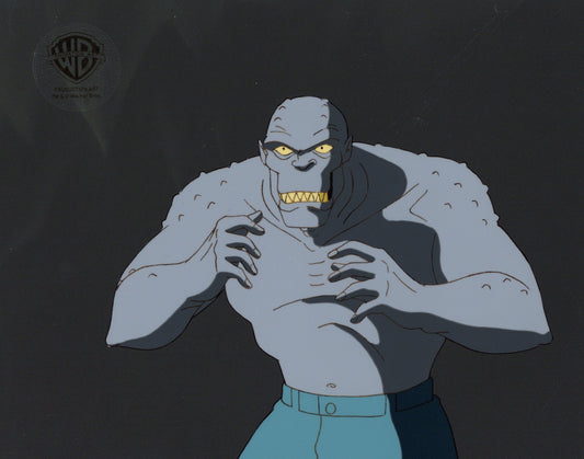 Batman The Animated Series Original Production Cel with Matching Drawing: Killer Croc