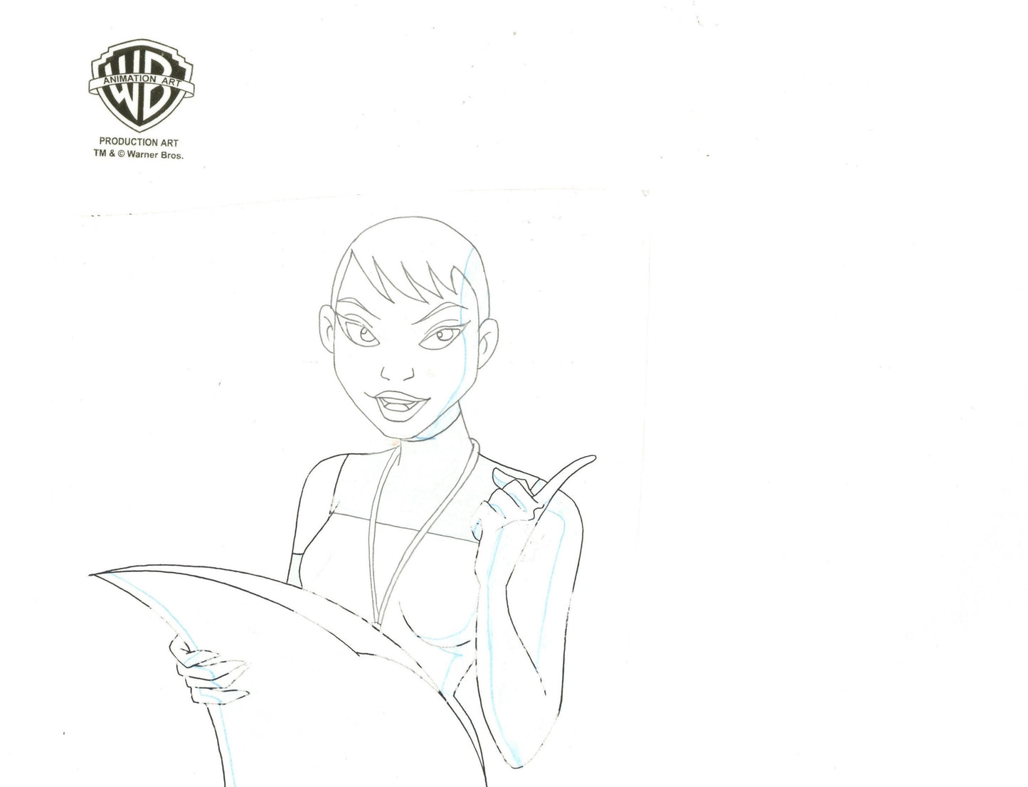Batman Beyond Original Production Cel with Matching Drawing: Terry McGinnis and Maxine
