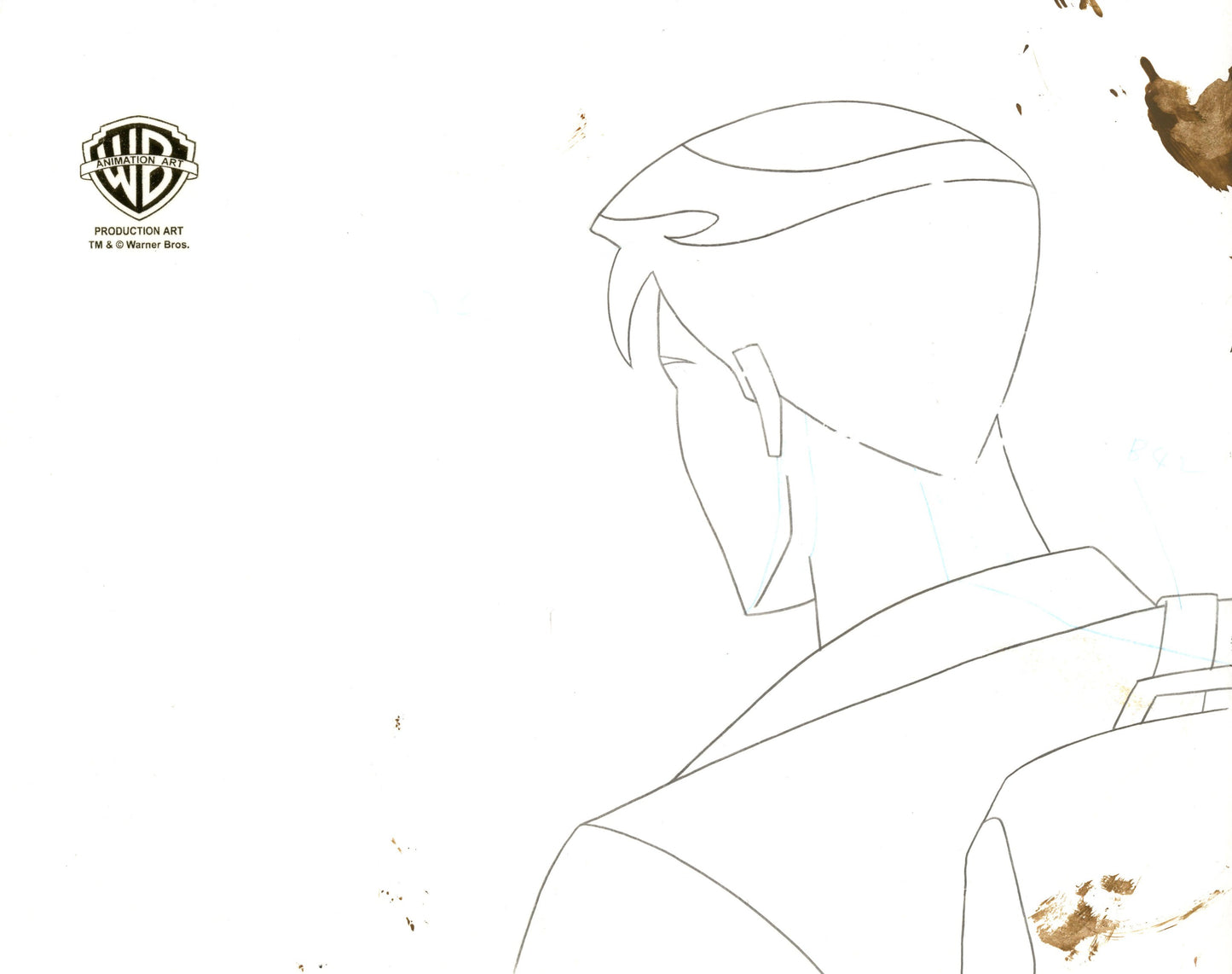 Batman Beyond Original Production Cel with Matching Drawing: Terry and Max