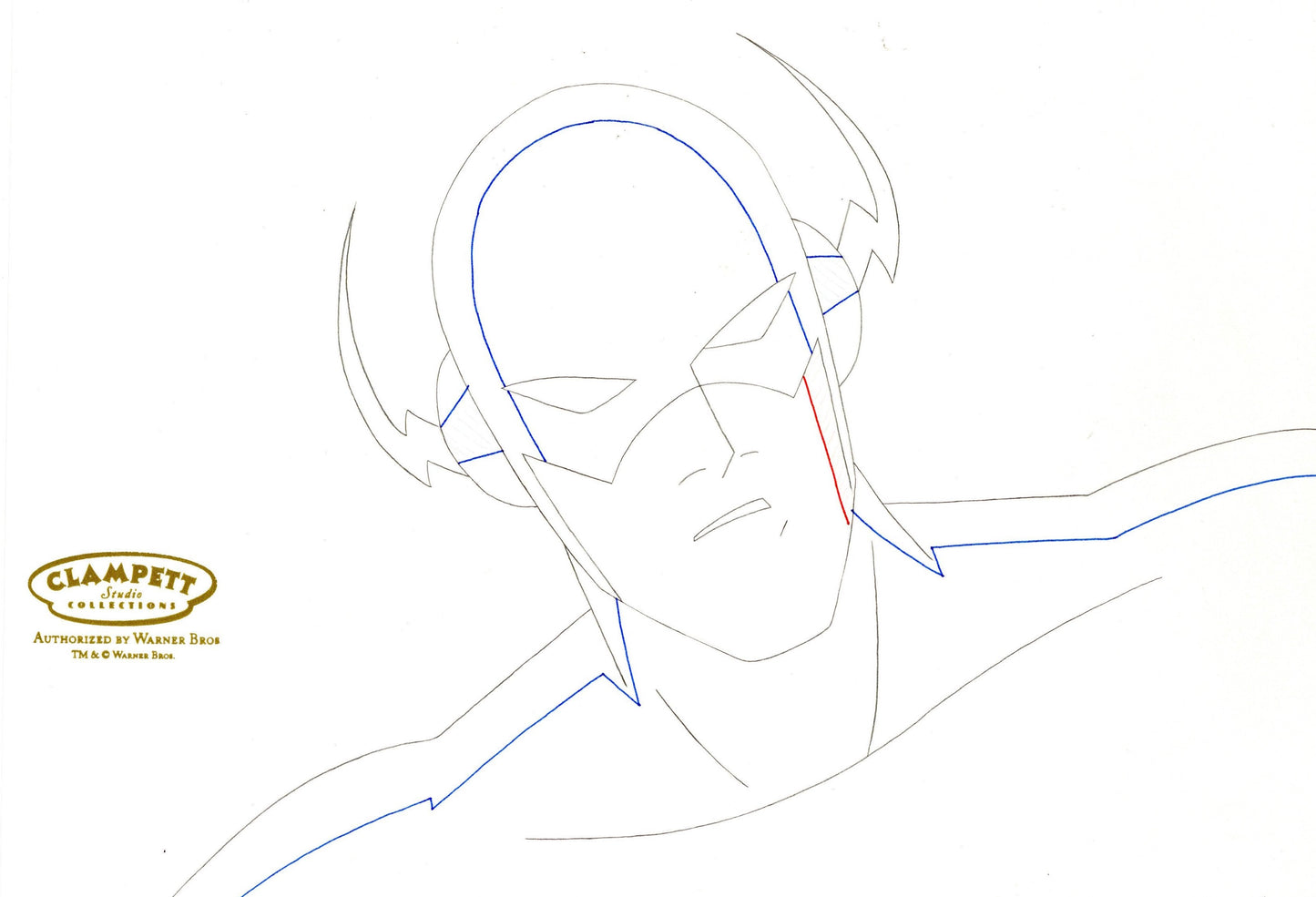 Justice League Original Production Drawing: The Flash