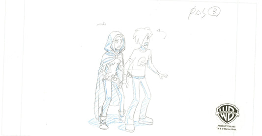 Teen Titans Original Production Drawing: Raven