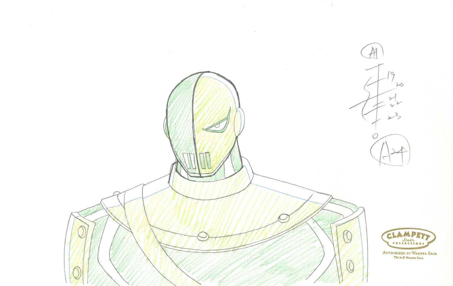 Teen Titans Original Production Drawing: Slade