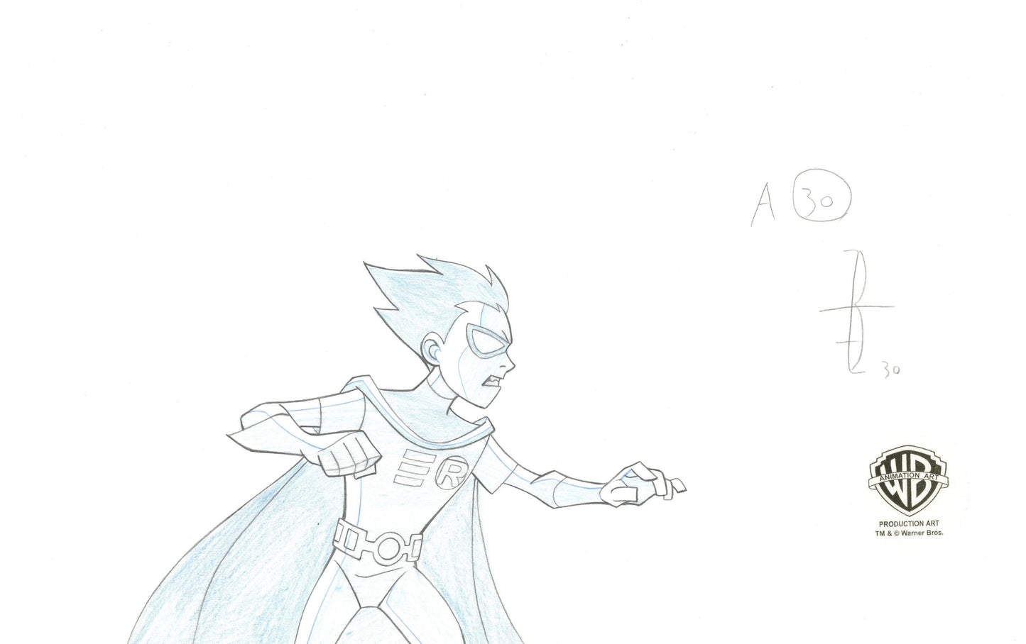 Teen Titans Original Production Drawing: Robin