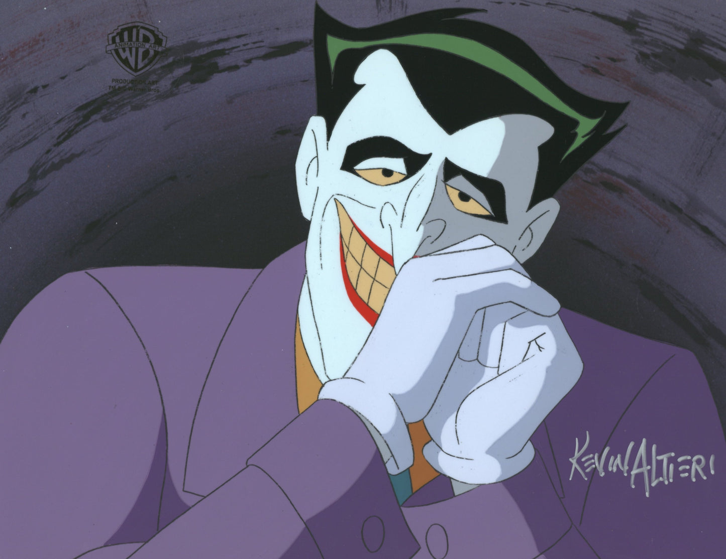 Batman Mask of the Phantasm Original Production Cel Signed By Kevin Altieri: Joker