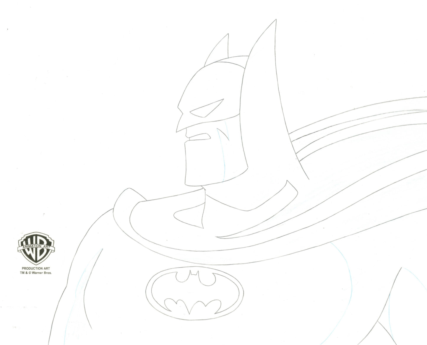 Batman Mask of the Phantasm Original Production Cel Signed by Kevin Altieri with Matching Drawing: Batman