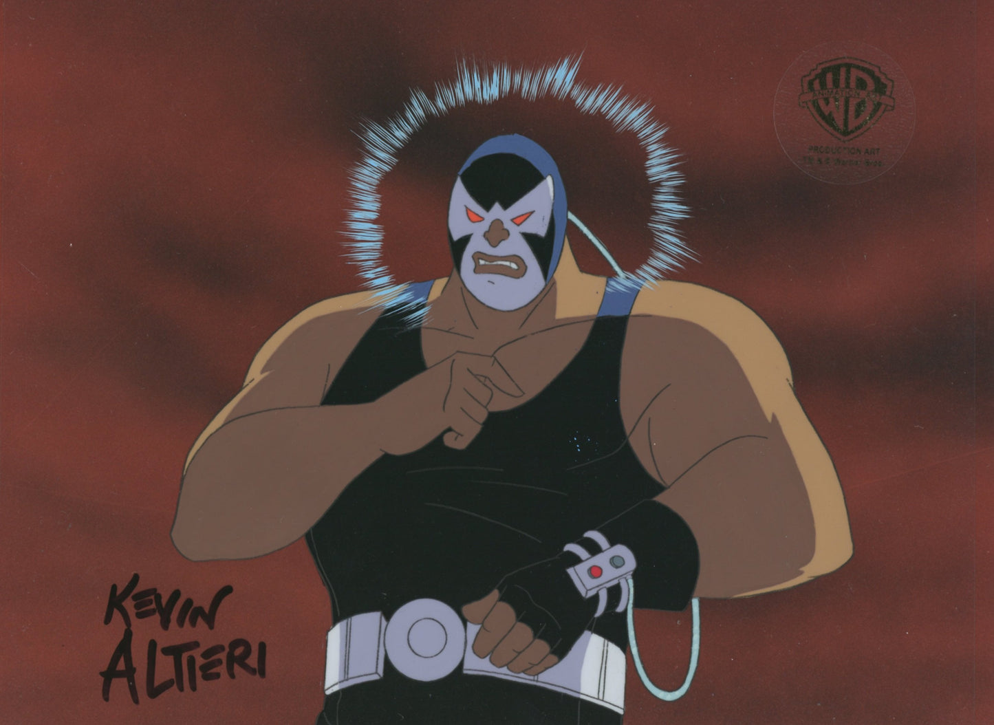 Batman The Animated Series Original Production Cel Signed By Kevin Altieri: Bane-Framed