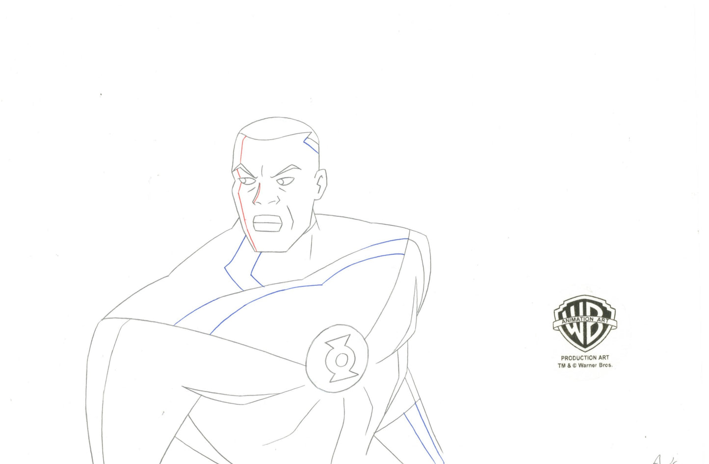Justice League Original Production Drawing: Green Lantern