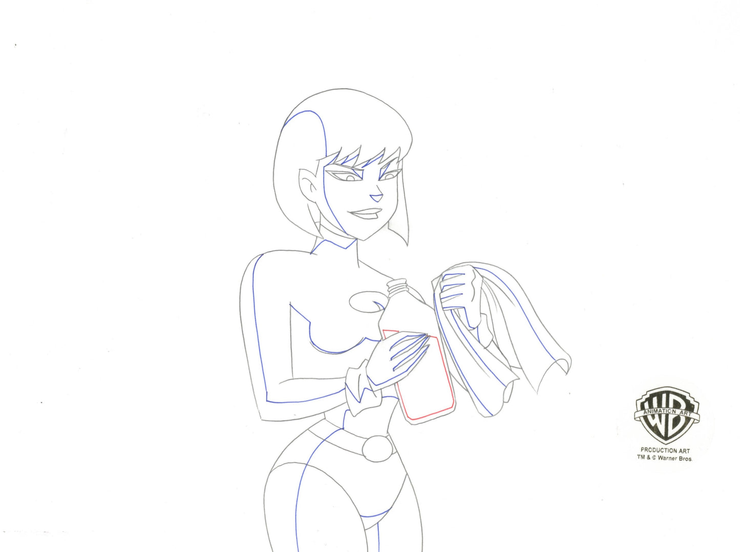 Justice League Unlimited Original Production Drawing: Galatea