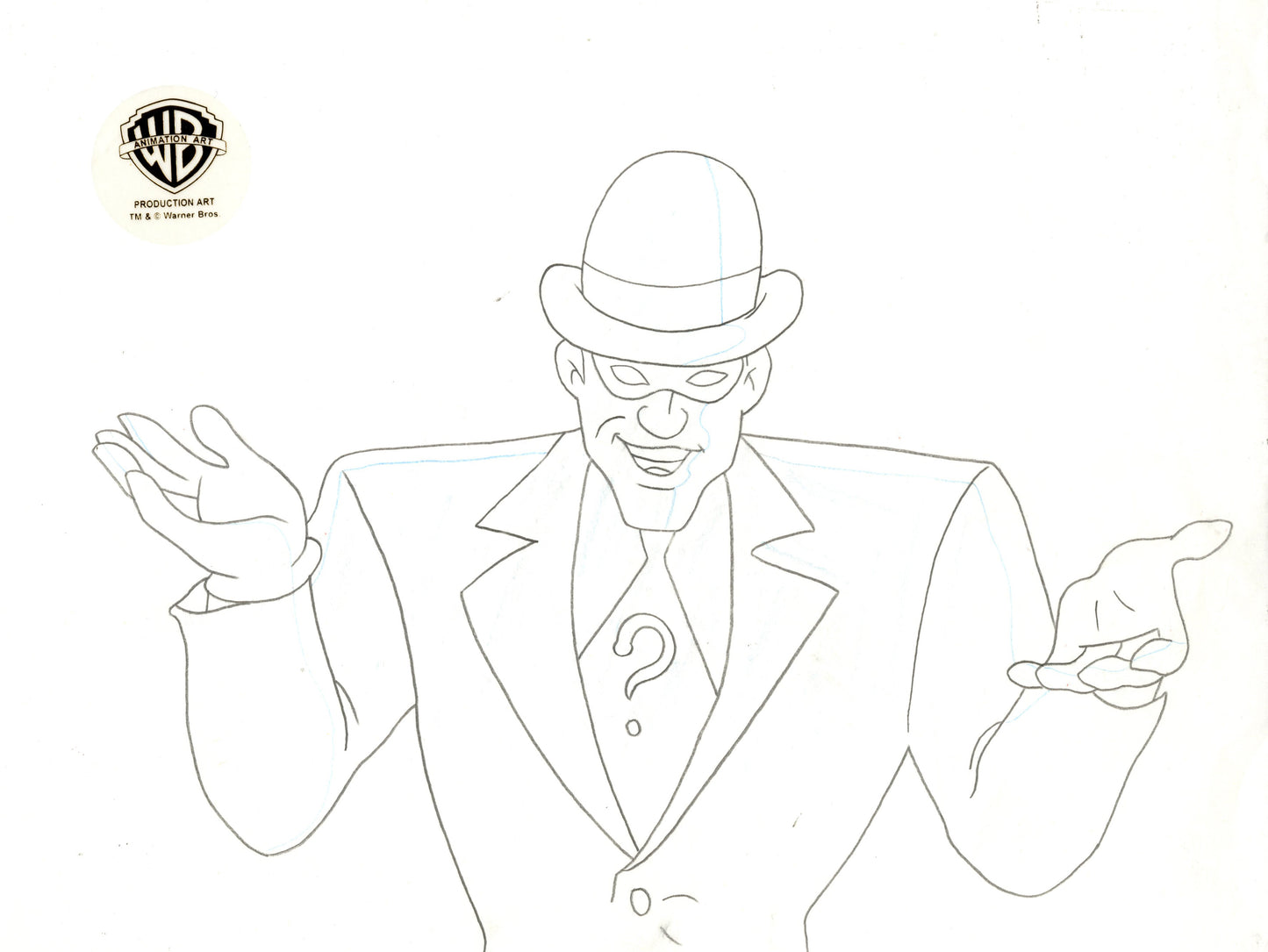 Batman The Animated Series Original Production Drawing: Riddler