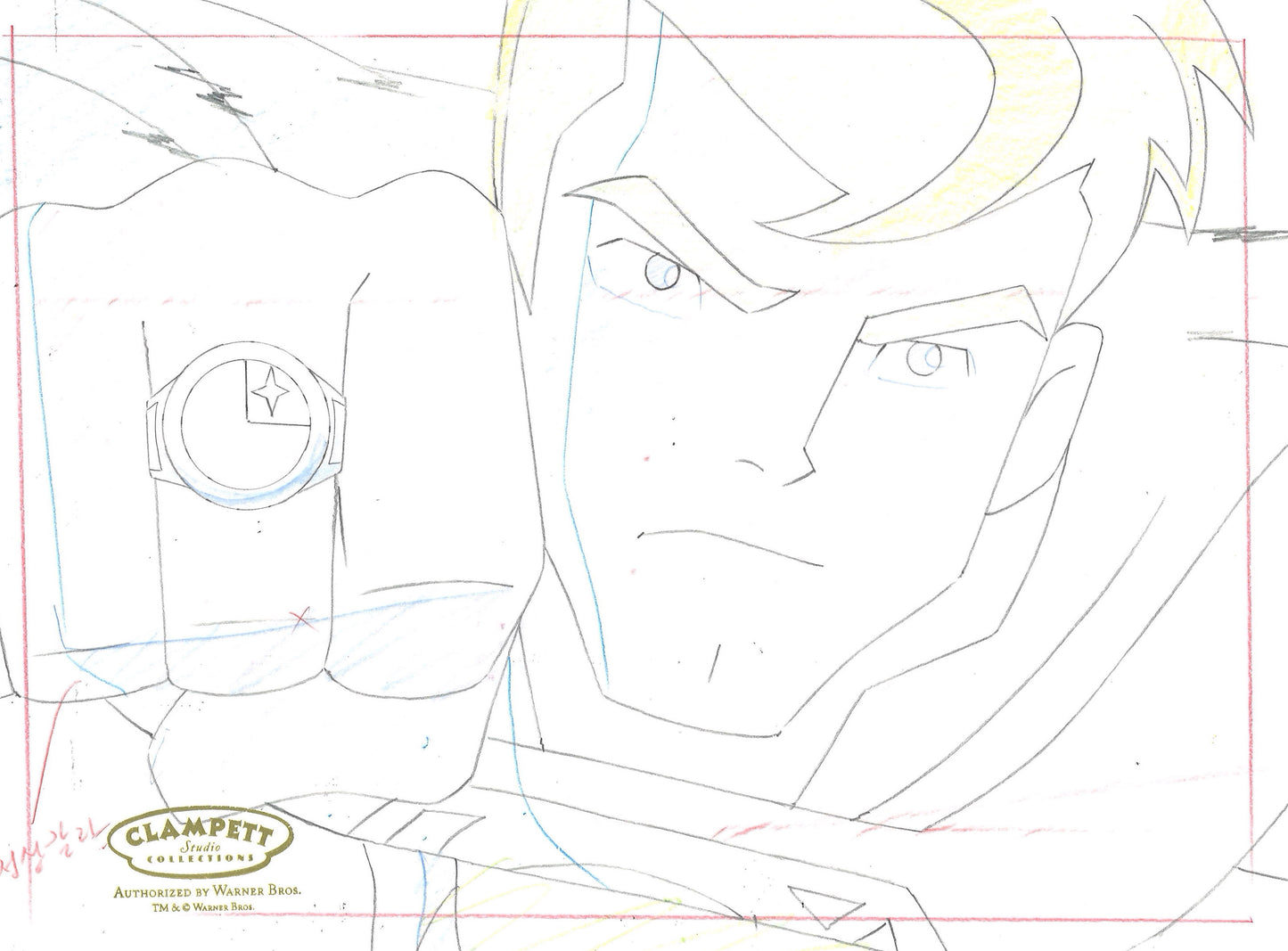 Legion of Super Heroes Original Production Drawing: Superman