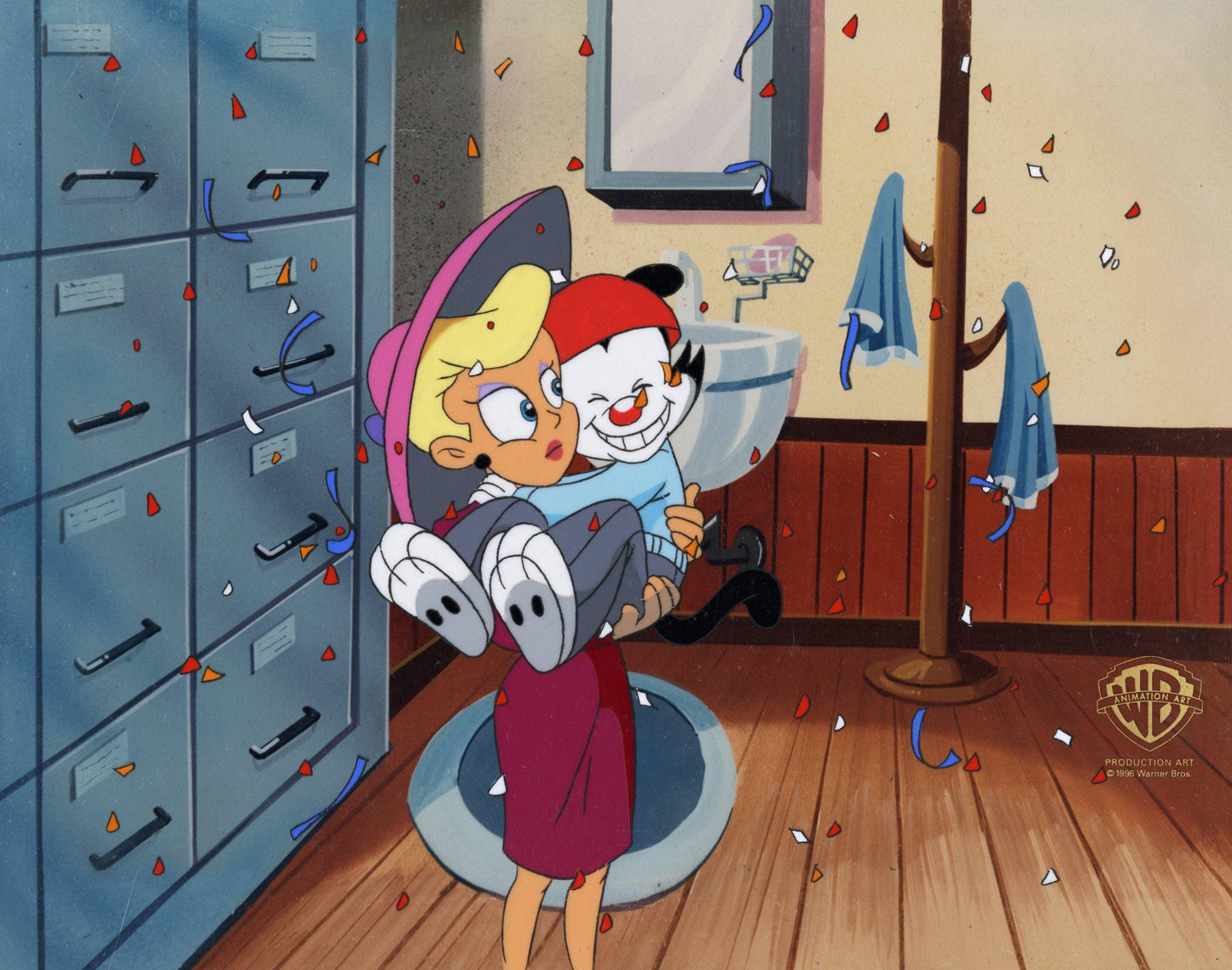 Animaniacs Original Production Cel: Nurse and Wakko Original Production Cel Warner Bros. Studio Art Unframed