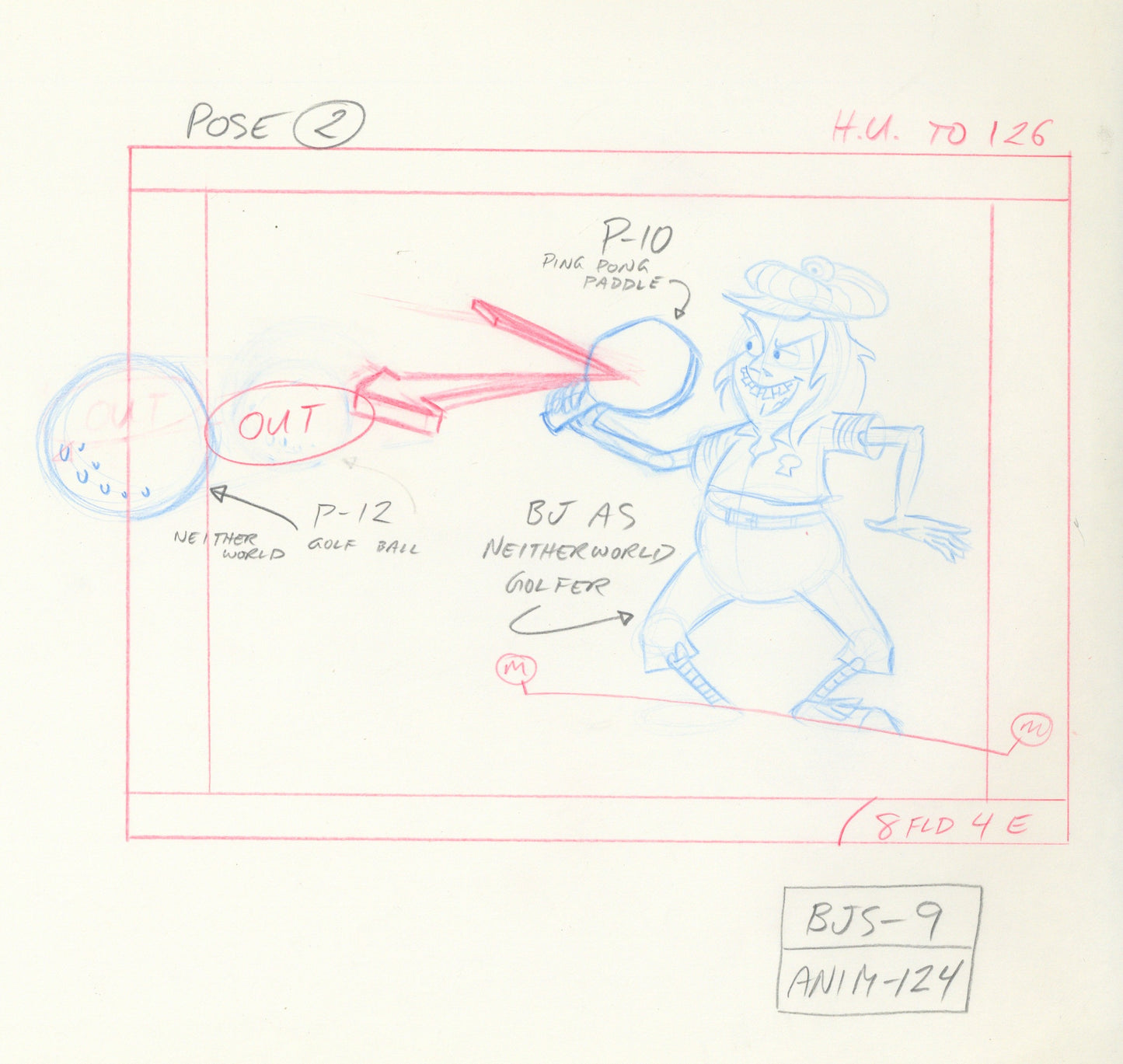 Beetlejuice The Animated Series Original Production Drawing: Beetlejuice