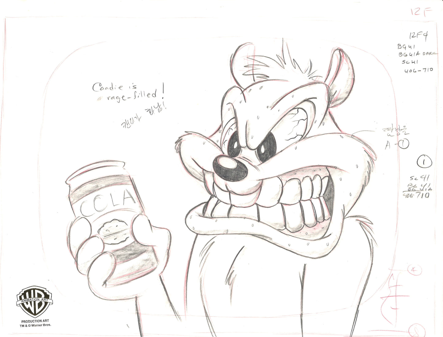 Animaniacs Original Production Drawing: Candie