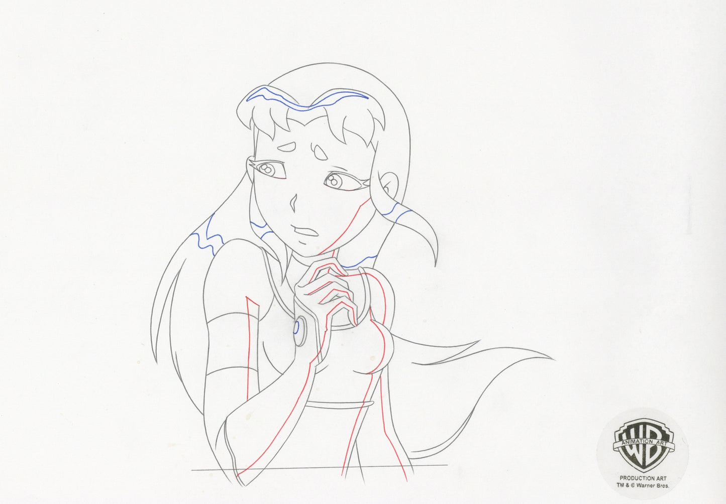 Teen Titans Original Production Drawing: Starfire