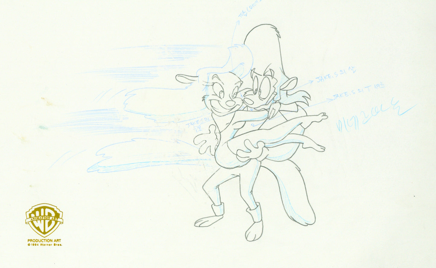 Animaniacs Original Production Drawing: Minerva