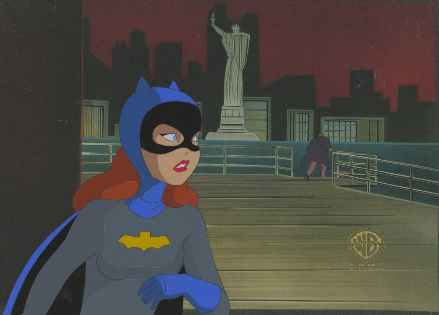 Batman The Animated Series Original Production Cel: Batgirl Original Production Cel DC Comics Studio Artist Unframed
