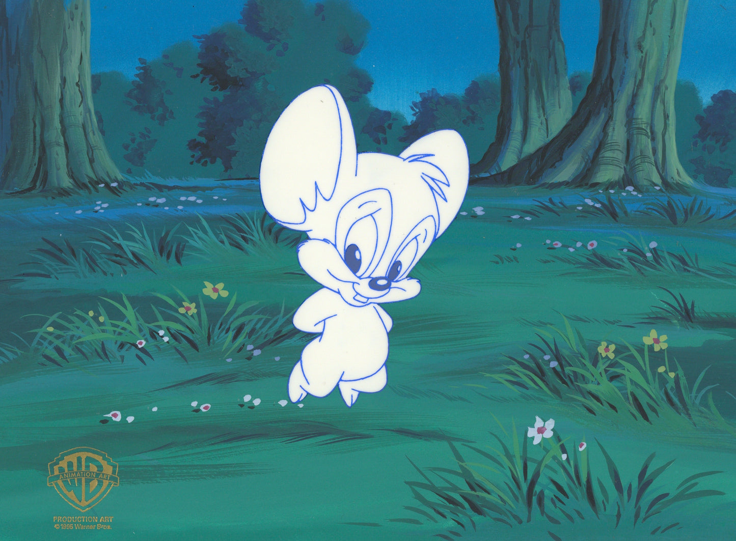 Tiny Toons Original Production Cel on Original Background: Sneezer the Sneezing Ghost