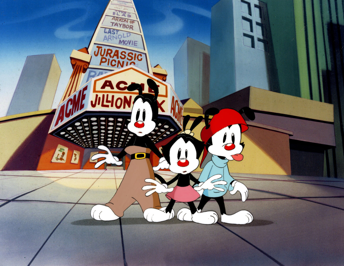 Animaniacs Original Production Cel: Yakko, Wakko and Dot