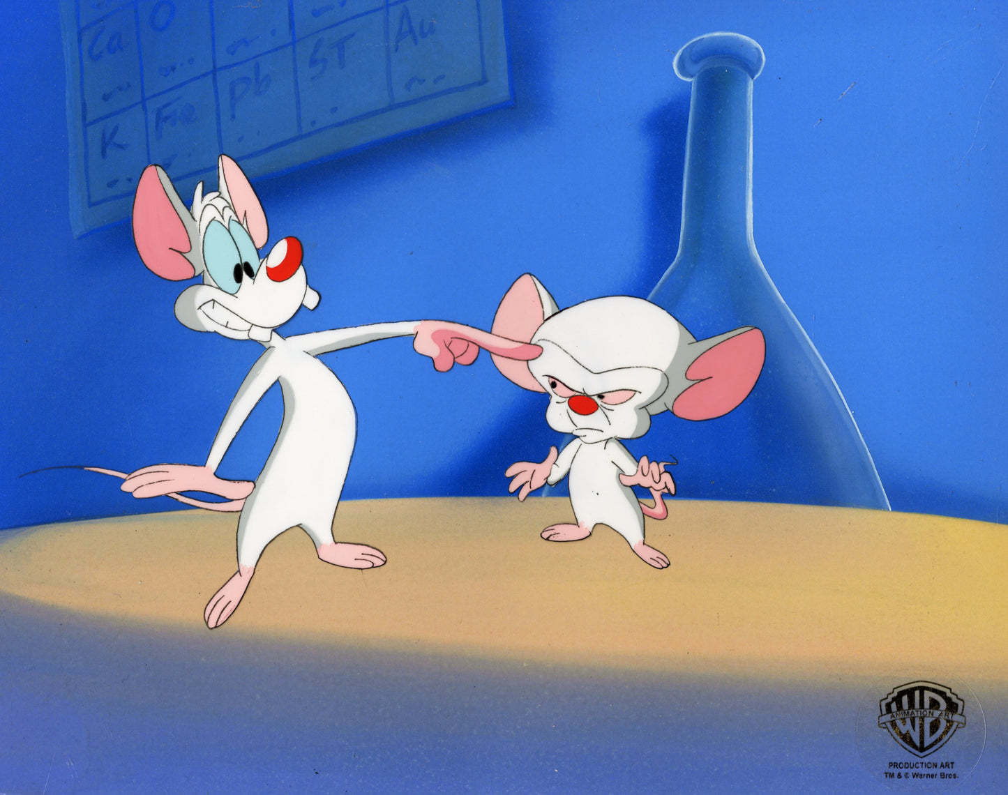 Pinky And The Brain Original Production Cel: Pinky, Brain