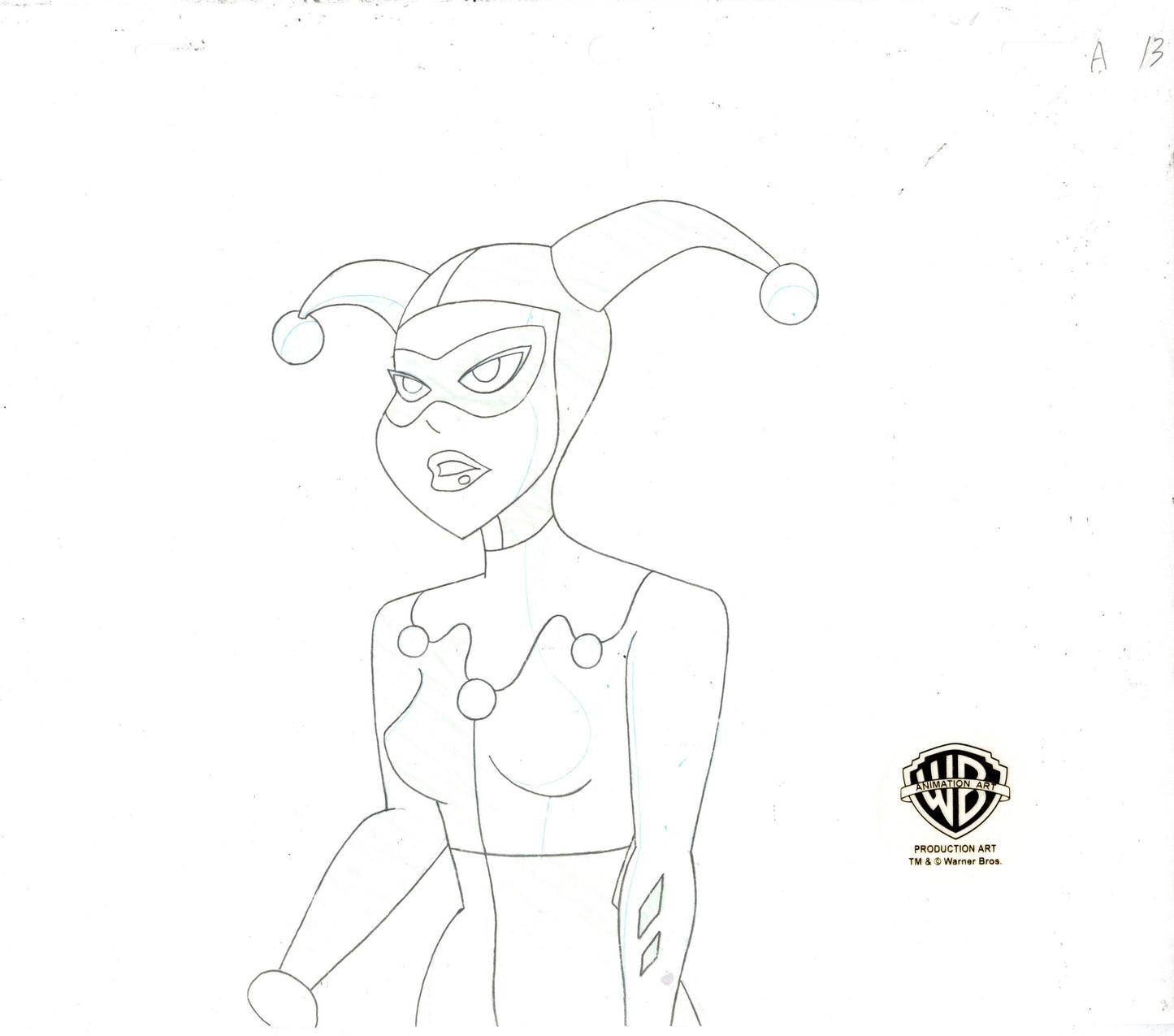 The New Batman Adventures Original Production Drawing: Harley Quinn