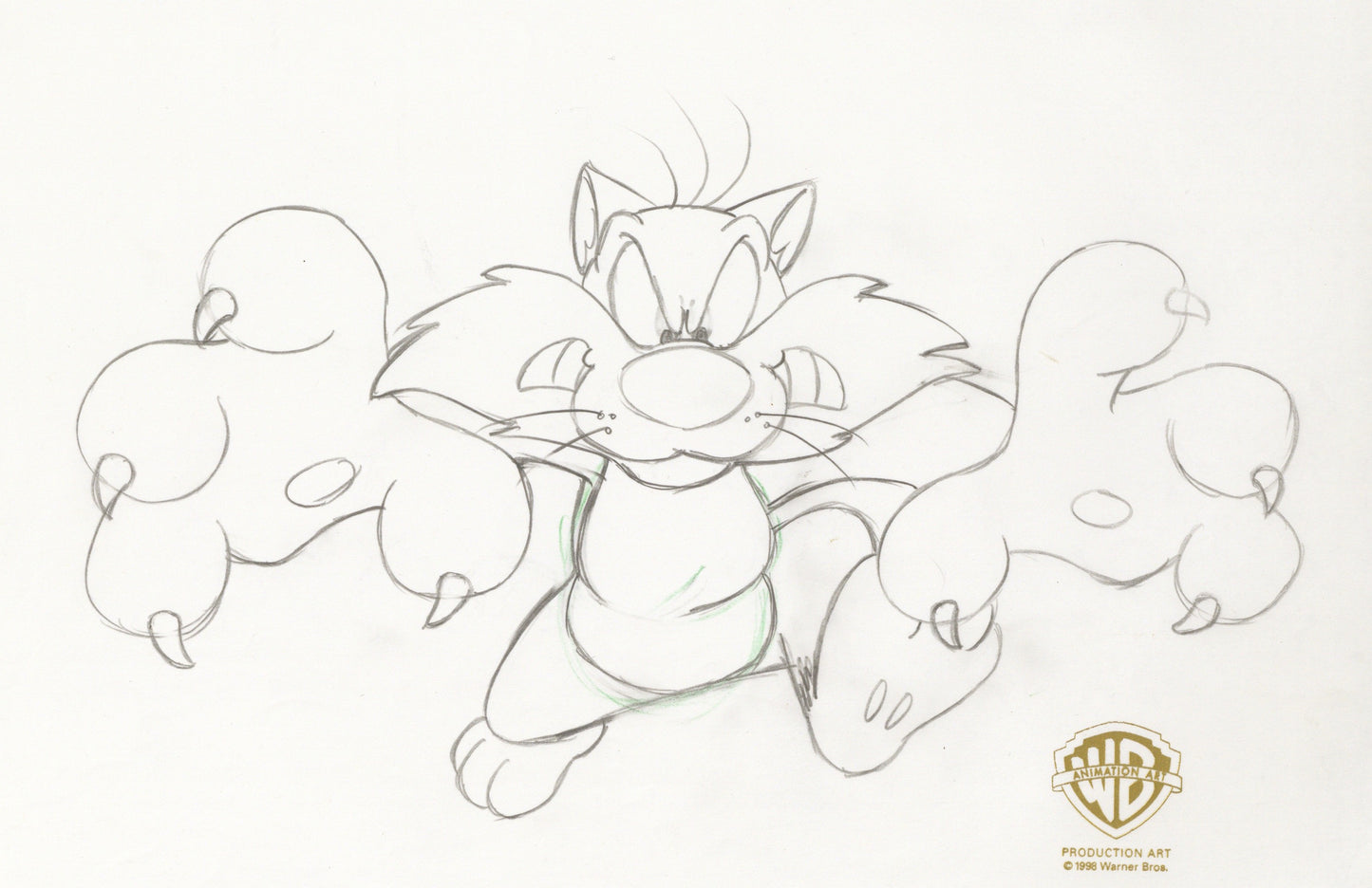 Looney Tunes Original Production Drawing: Sylvester