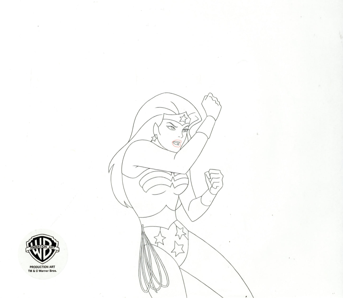 Justice League Original Production Drawing: Wonder Woman