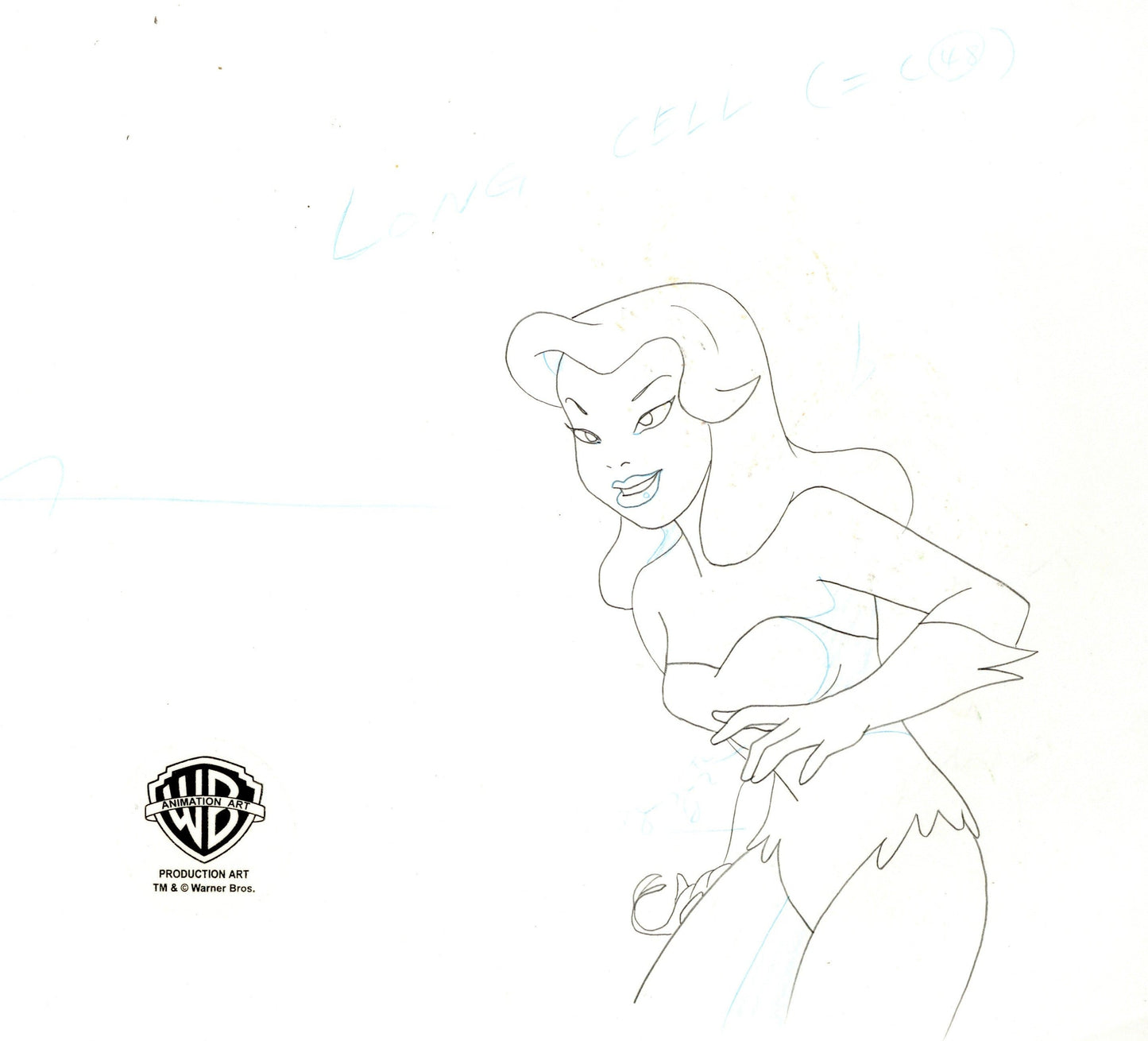 Batman The Animated Series Original Production Drawing: Poison Ivy