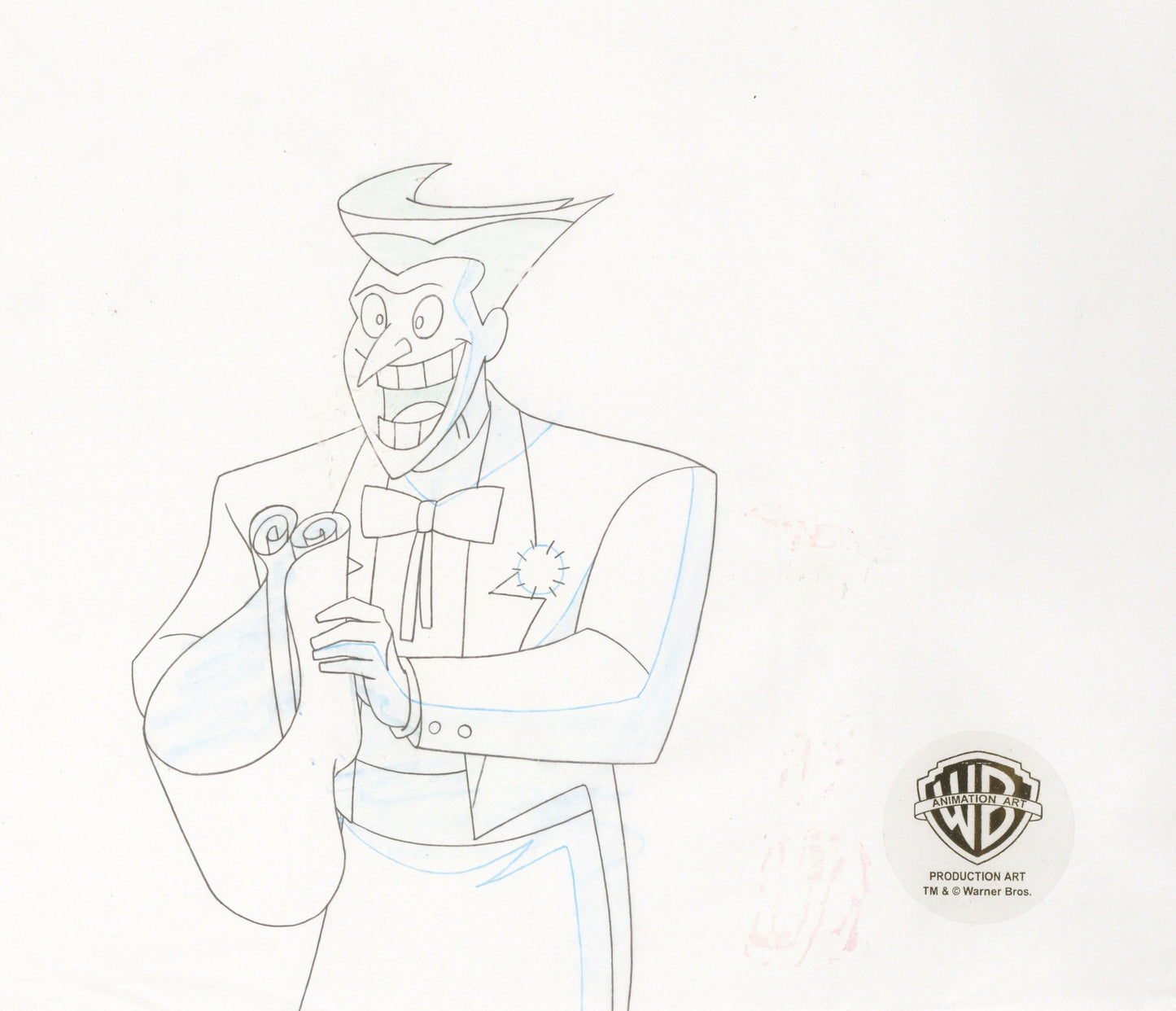 The New Batman Adventures Original Production Drawing: Joker